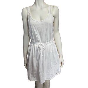 Hollister White Lace Racerback Dress Size Medium